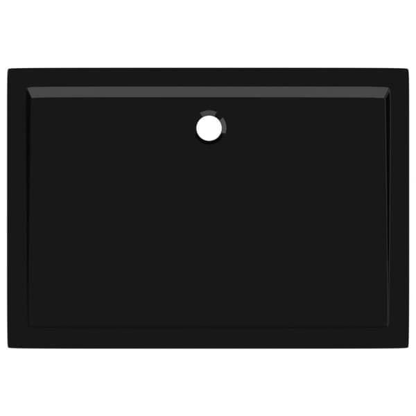 vidaXL brusekar 80x110 cm ABS rektangulært sort - Brusekar