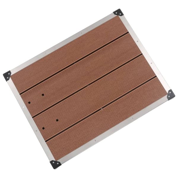 vidaXL udendørs brusekar 80 x 62 cm WPC rustfrit stål brun - Brusekar