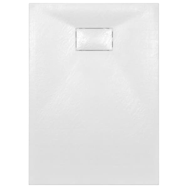vidaXL brusekar SMC 100 x 70 cm hvid -  Brusekar
