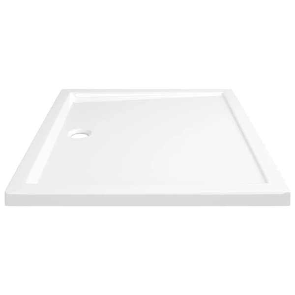 vidaXL brusekar 80x90 cm ABS rektangulært hvid - Brusekar