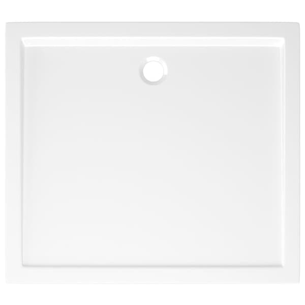 vidaXL brusekar 80x90 cm ABS rektangulært hvid - Brusekar