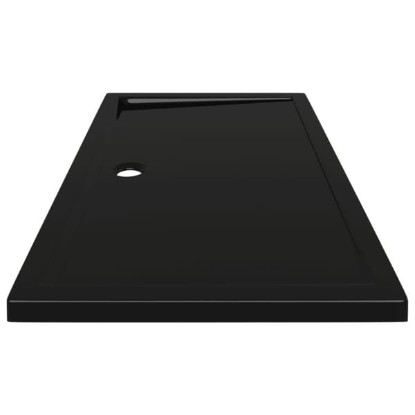 vidaXL brusekar 70x120 cm ABS rektangulært sort -  Brusekar