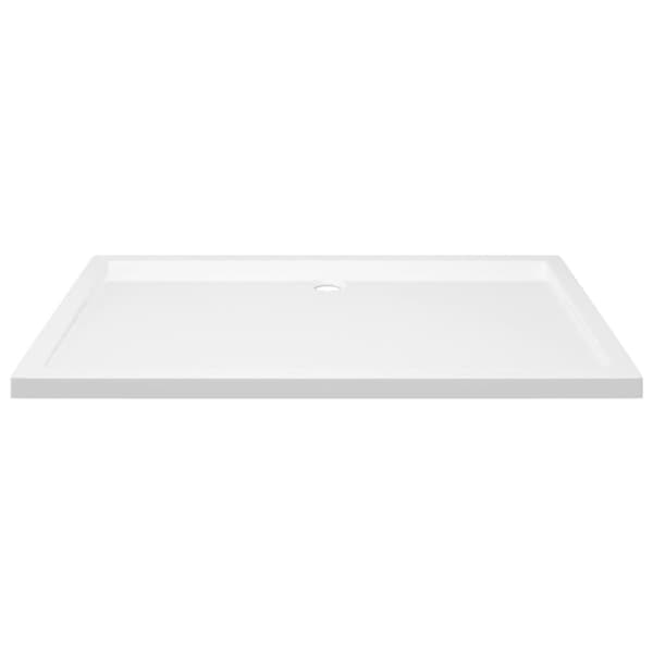 Brusekar - Living brusekar 70x120 cm ABS rektangulært hvid