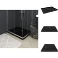 Miniatyrbillede 1 af 8: Brusekar - Living brusekar 70x90 cm ABS rektangulært sort