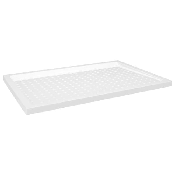 Brusekar - Living brusekar med dupper 80x120x4 cm ABS hvid
