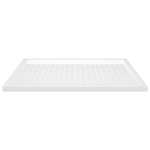 Brusekar - Living brusekar med dupper 80x120x4 cm ABS hvid