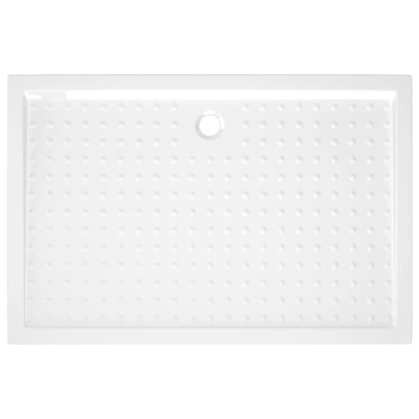 Brusekar - Living brusekar med dupper 80x120x4 cm ABS hvid
