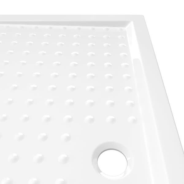 Brusekar - Living brusekar med dupper 80x120x4 cm ABS hvid