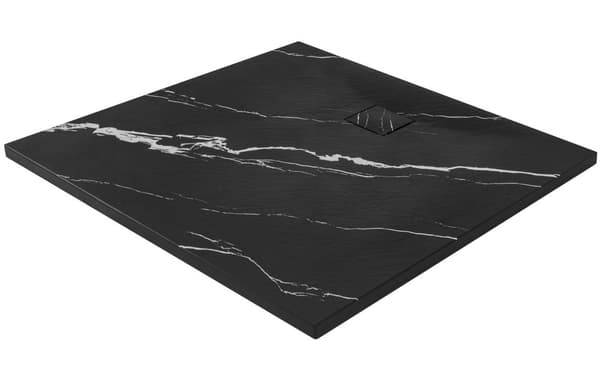 Duschbricka Magnum CARRARA SVART 90x90