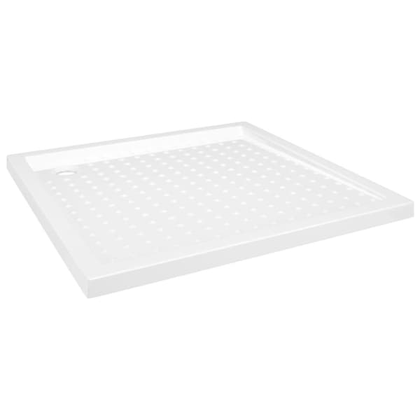 Duschkar med prickar vit 80x80x4 cm ABS