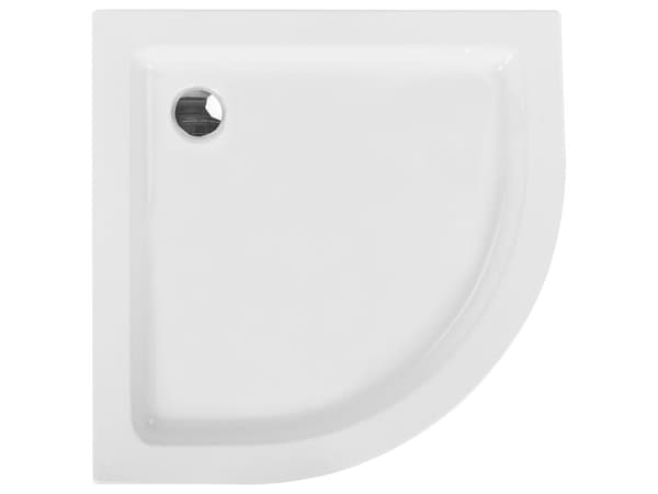 Dusjkar med sluk Hvit Akryl 90 x 90 x 5 cm Minimalistisk Syntetisk Materiale