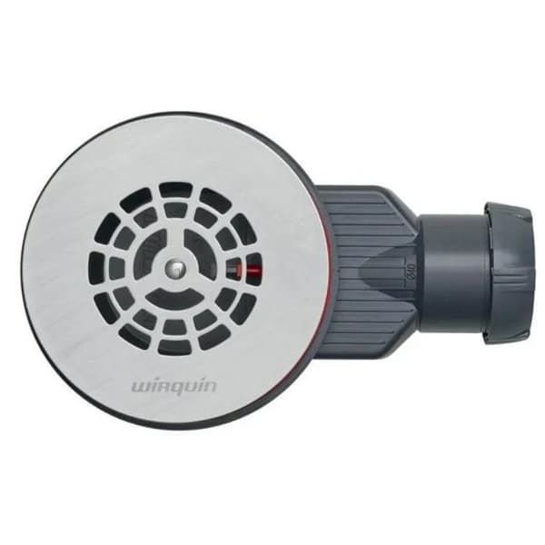 Badrör 90 mm - WIRQUIN - SLIM+ - Rostfri galler - Höjd 40 mm - Effektiv silikonomembran