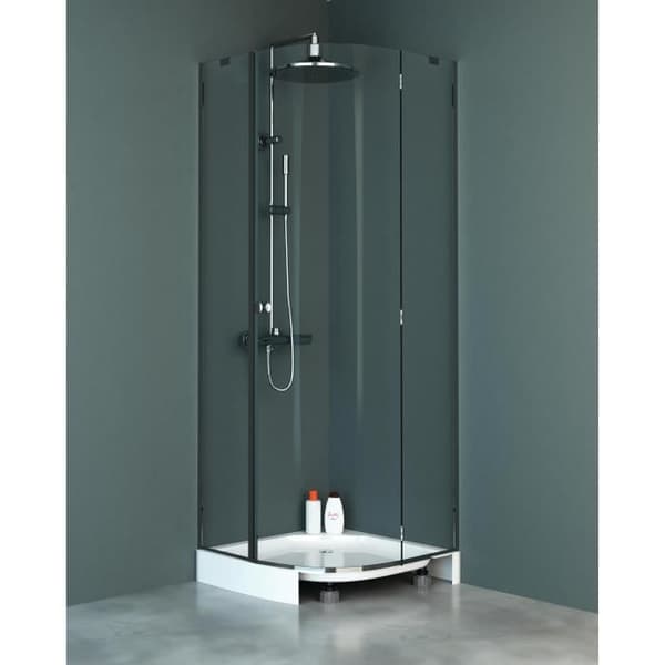 Set med 6 fot för Wirquin 30720239 duschkar, svart