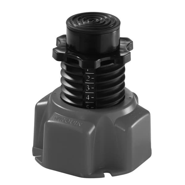 Set med 6 fot för Wirquin 30720239 duschkar, svart