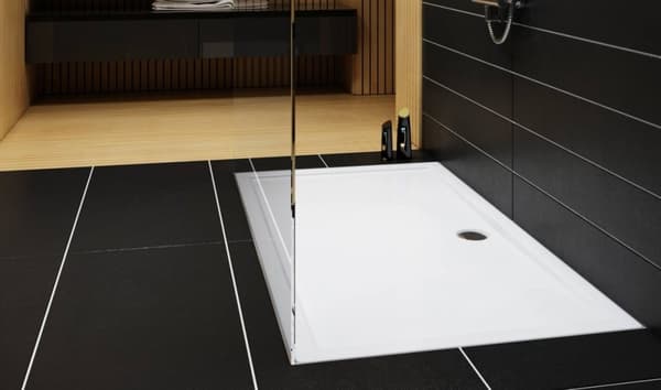 Rektangulært kompositbrusebund Kronos 100x90x5