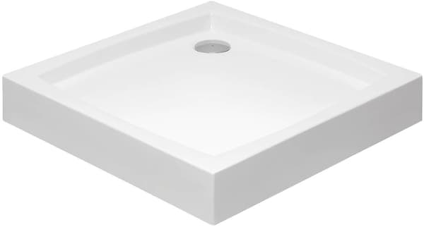 Kompakt firkantet brusebund PATIO 80x80 + sifon