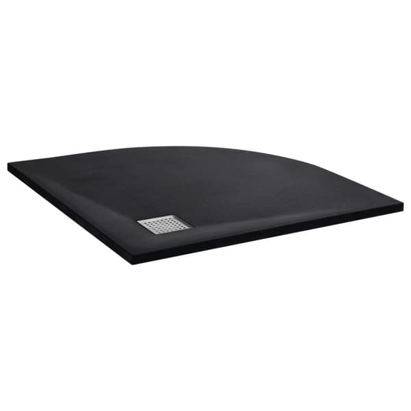 Duschkar SMC svart 90x90 cm