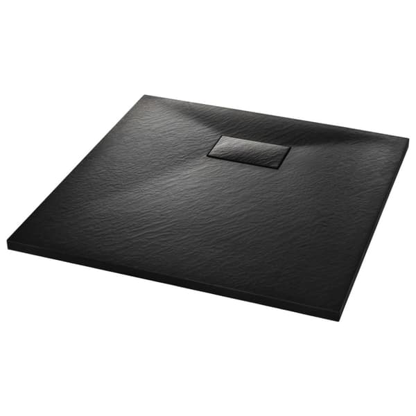 Duschkar SMC svart 80x80 cm