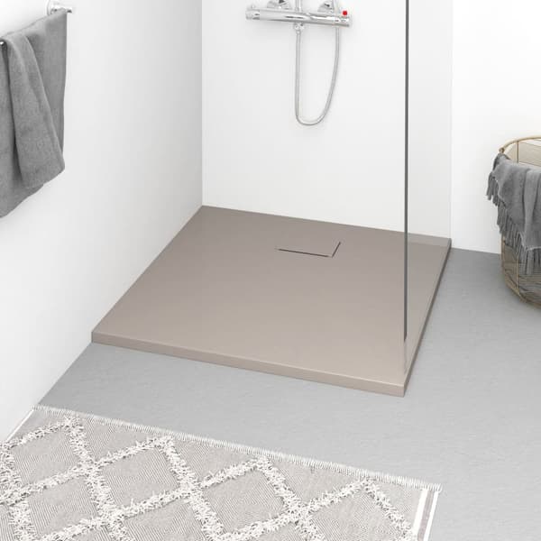 Duschkar SMC brun 90x80 cm