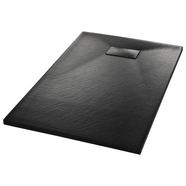 Duschkar SMC svart 100x80 cm
