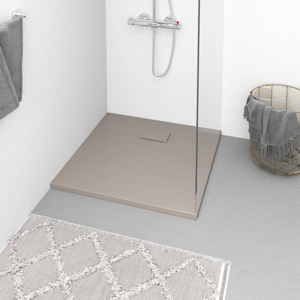 Duschkar SMC brun 80x80 cm