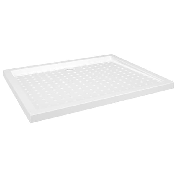 Duschkar med prickar vit 80x100x4 cm ABS