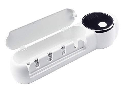 Gode forbindelser UV-C tandbørstedesinfektionsstation, til fire elektriske/manuelle tandbørster, hvid, 22,5 x 4,2 x 6,7 cm, UVC-0003