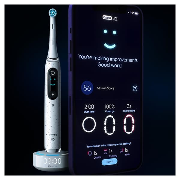 Braun Oral-B iO Series 10 Stardust hvid tandbørste 435457 (435457)