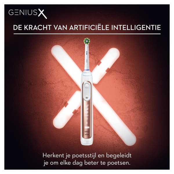 Oral-B Genius X elektrisk tandbørste Rosegold
