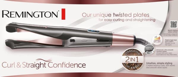Remington S6606 Curl & Straight Confidence 2-i-1 - Glattejern
