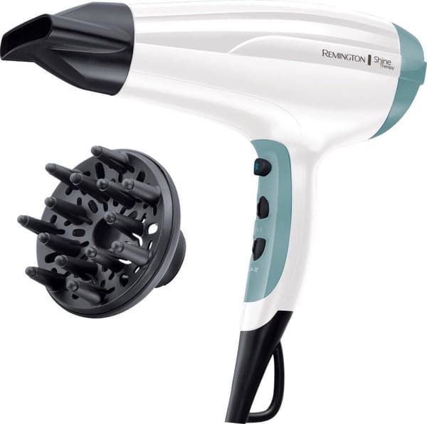 Remington D5216 Shine Therapy hårtørrer Blå, Hvid