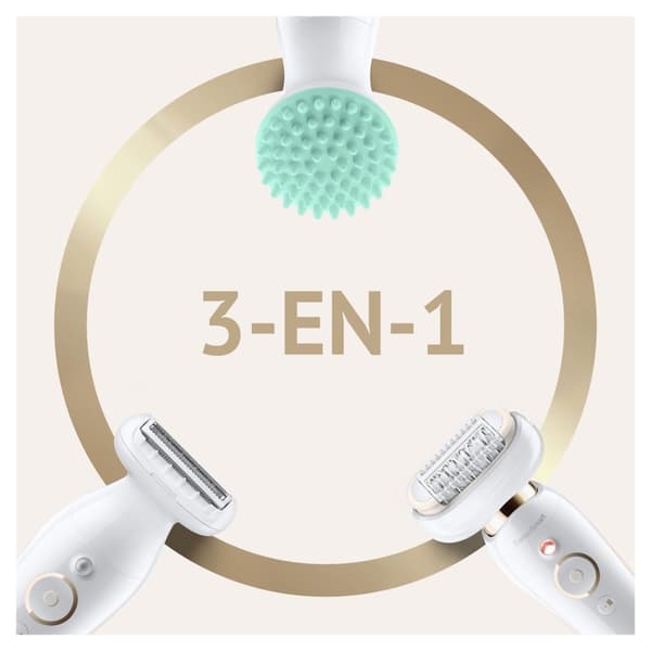 Braun Silk-épil 9 Flex 9-020 Vit/Guld - Epilator