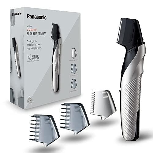 Panasonic kropstrimmer ER-GK60 med 3 tilbehør, elektrisk barbermaskine til mænd, hudvenlig våd og tør barbering, hårtrimmer til hoved og krop