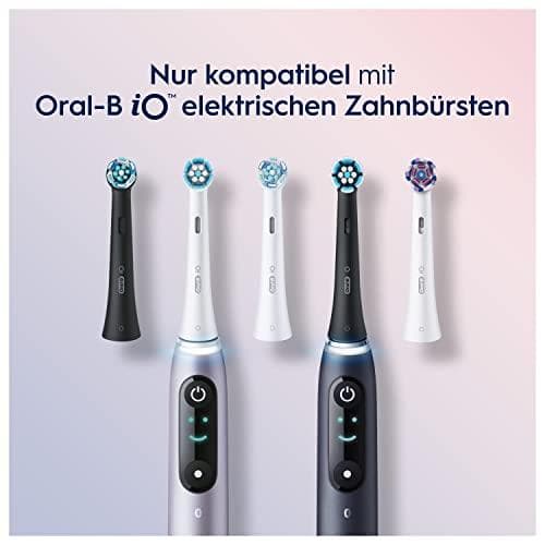 Braun Oral-B borsthuvuden iO skonsam rengöring Svart 2 ersättningsborstar 418993 (418993)