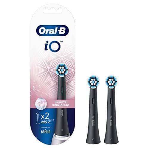 Braun Oral-B harjaspäät iO hellävarainen puhdistus Musta 2 vaihtoharjaa 418993 (418993)