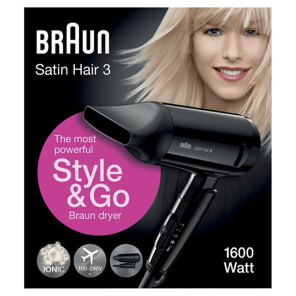 Braun Satin Hair 3 HD 350 Style&Go Hårtork