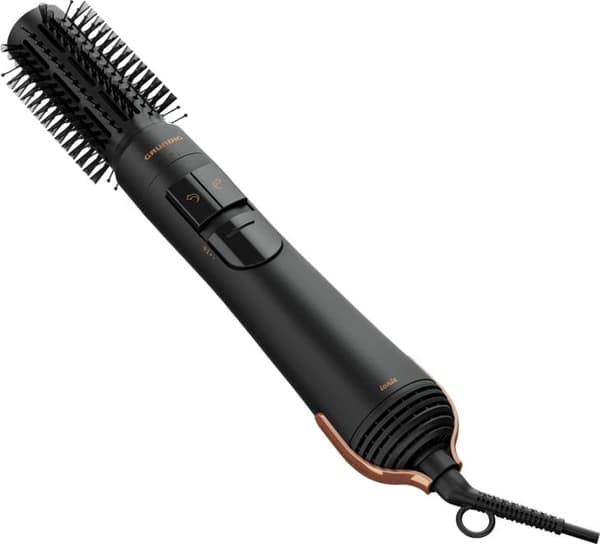 GRUNDIG HS7080 Volume and Curl Styler roterende funktion (Naturashine) Sort, Lyserød guld