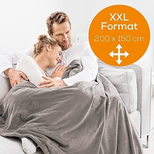 Beurer HD 150 XXL Cozy Taupe varmebetræk. 6 temperaturniveauer 200x150cm 150W (431.03)