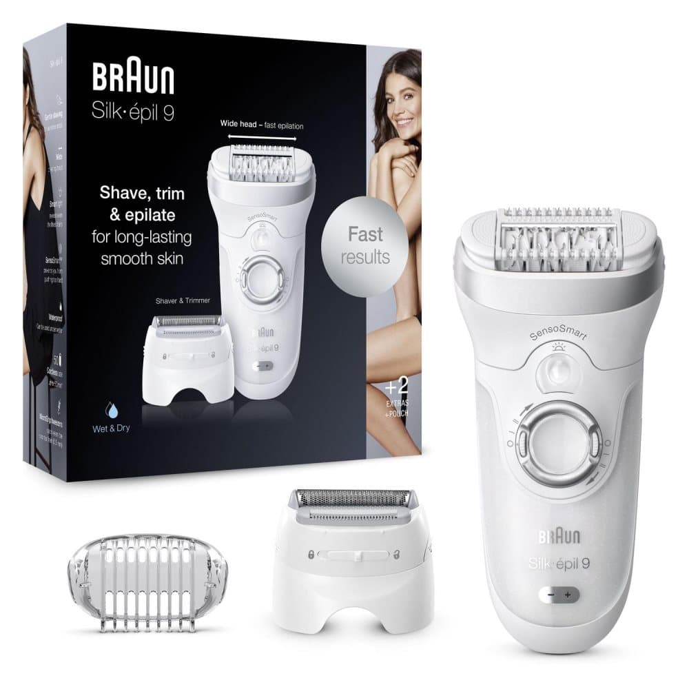 Braun Silk-épil 9 9-705 - Vit - 40 pincett - Rakning - Tyskland - 1,23 m - Uppladdningsbart batteri (426714)