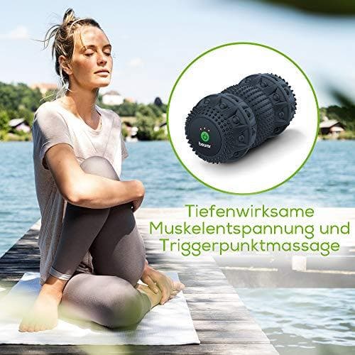 Beurer MG 35 Deep Roll hierontarulla tärinällä, siderulla triggerpistehierontaan, 3 intensiteettitasoa, hierontatila, monipuolinen, syvätehokas