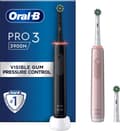 Miniatyrbillede 1 af 9: Oral-B PRO 3 3900 - Elektrisk tandbørste - Duo Sort + Pink