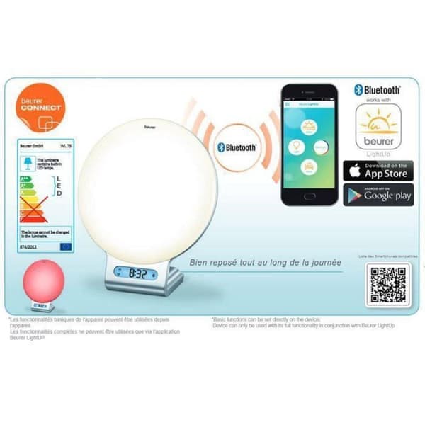 Beurer WL75 - Wake-up lys - Radio - Natlys - Bluetooth