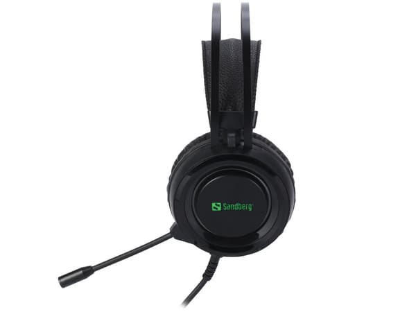 Sandberg 126-22 Hörlurar/Headset Trådbundet Pannband Gaming Svart