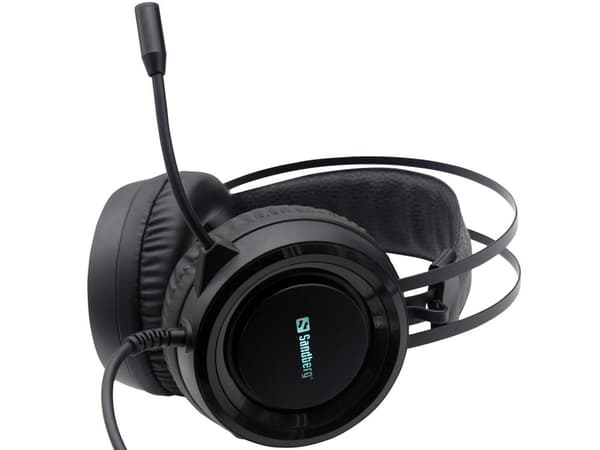 Sandberg 126-22 Hörlurar/Headset Trådbundet Pannband Gaming Svart