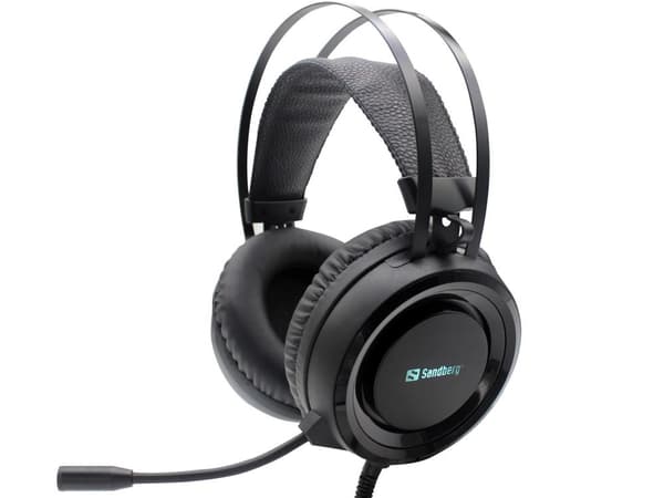 Sandberg 126-22 Hörlurar/Headset Trådbundet Pannband Gaming Svart
