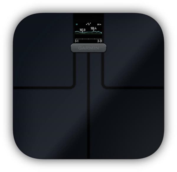 Garmin Index™ S2 Smart Scale - Smart Våg med Bluetooth - Flera mätningar - Svart