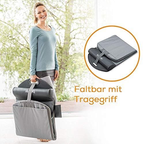 Beurer MG 280 jooga- ja venytysmatto, lihasten venyttämiseen ja rentoutumiseen, hierontamatto niskaan, hartioihin ja selkään, taitettava