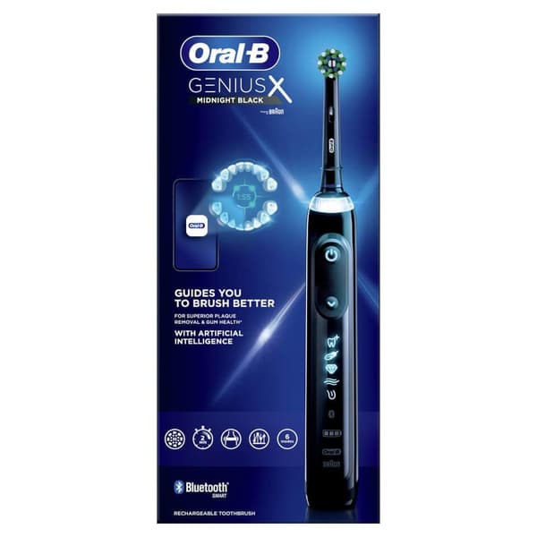 Oral-B Genius X - Special Edition - Sort - Elektrisk tandbørste - 1 håndtag og 1 børstehoved