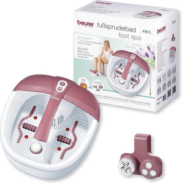 Beurer FB35 - Fodbad - 3 pedicure tilbehør - Aromaterapi - Infrarød