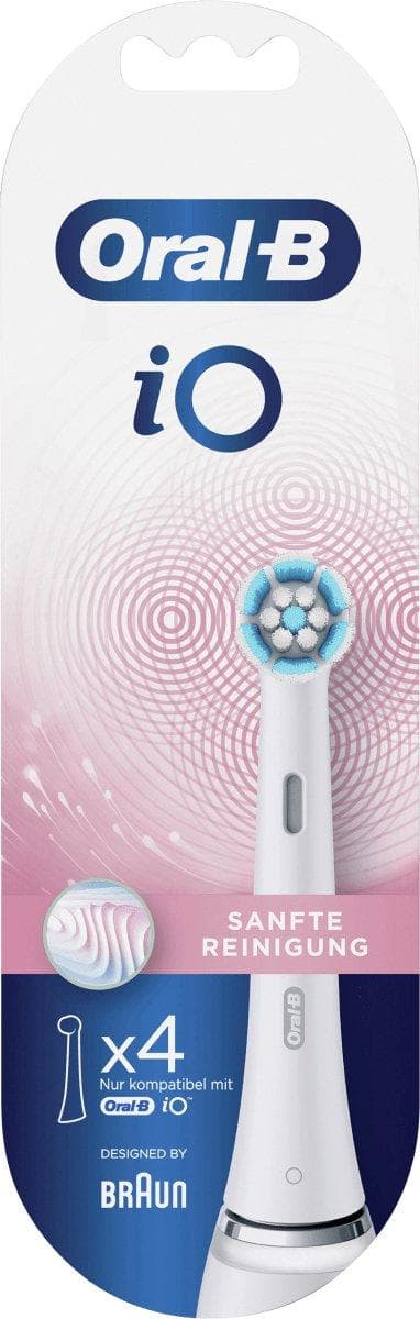 Oral-B Børstehoveder iO Skånsom rengøring, 4 stk.